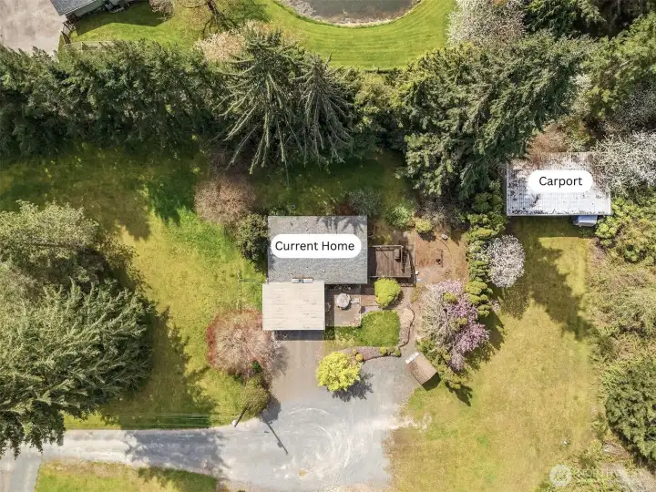 Current home & carport in great shape, suitable to occupy for conventional loan options.