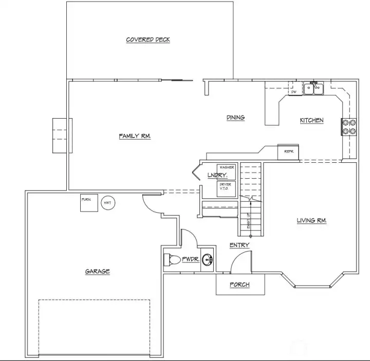 First Floor Main House. Scale is approximate.