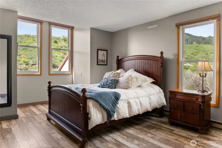 Third bedroom on the second story, generously sized with abundant windows, great natural light, and ample closet spacegenerously sized with abundant windows that bring in natural light and capture the surrounding views.
