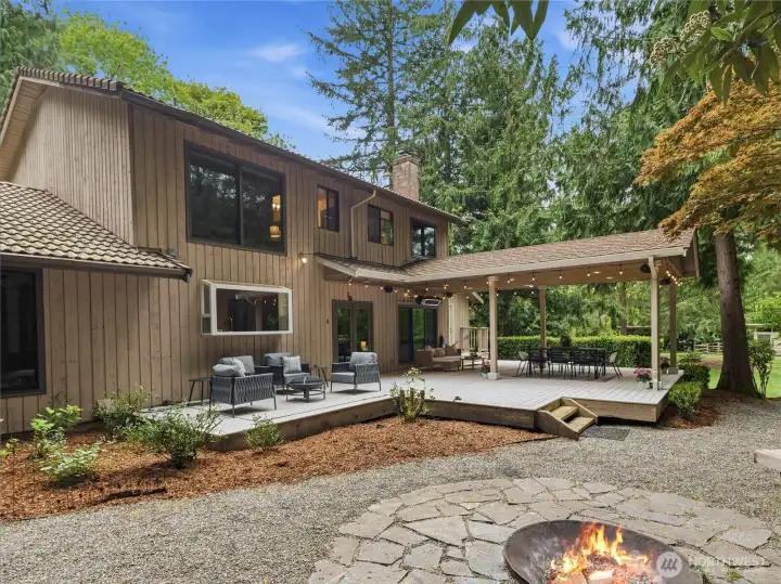 Covered outdoor living designed for year-round enjoyment