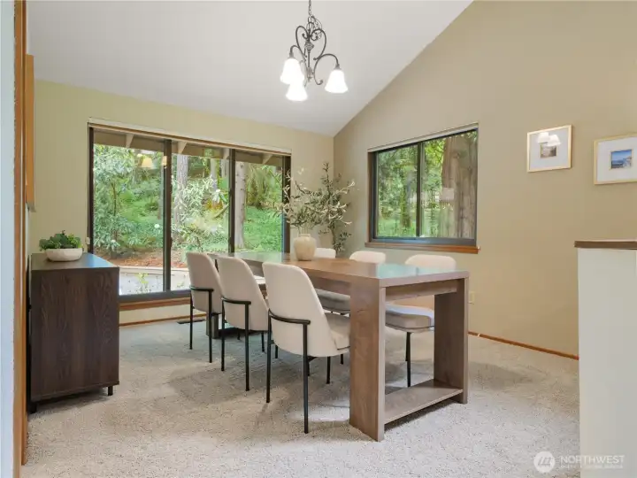 Formal dining area ideal for gatherings