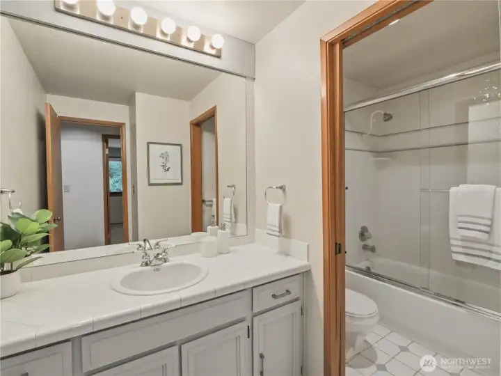 Upstairs hall bathroom