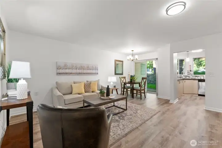 Open concept living.