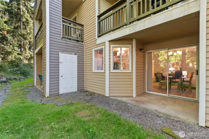 Additional Storage in exterior closet.