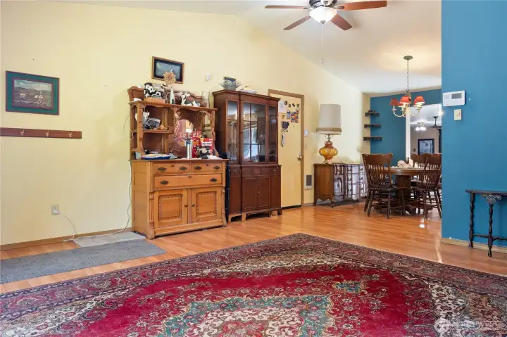 Looking towards the dining room.