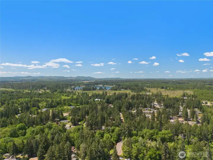 Aerial view of the area.