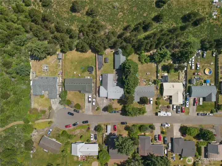 Birds eye view of the area