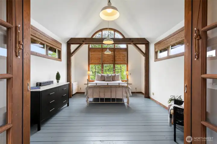Bedroom with a view. Bedroom with a view.