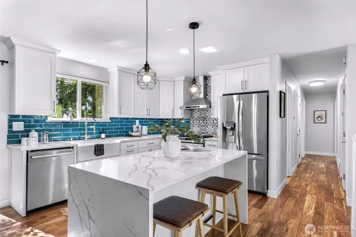 You'll love this updated kitchen!