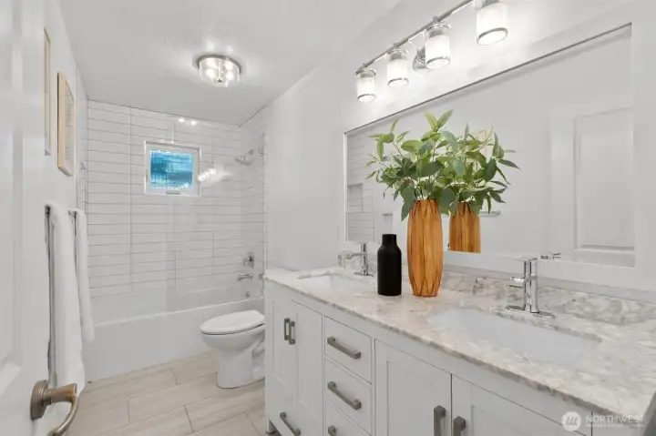 Bright and refreshed primary bath designed for everyday comfort.