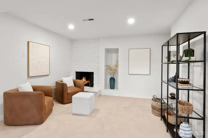 Versatile bonus room ideal for media, recreation, play, or a home office.