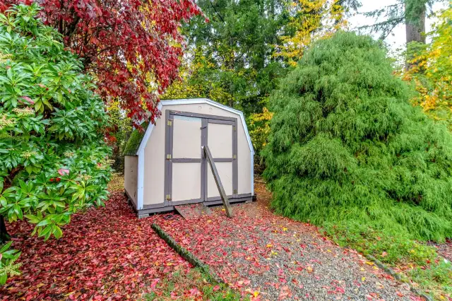 Storage and garden shed.