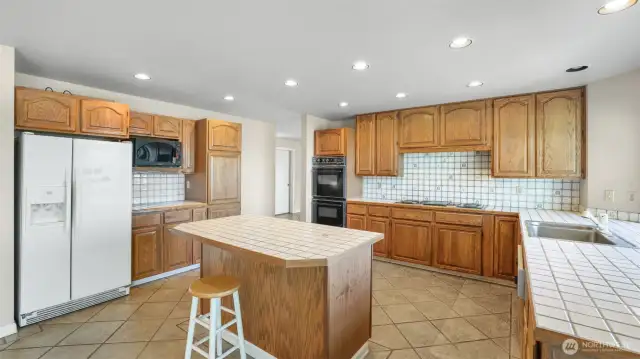 Kitchen with space for all new large appliances