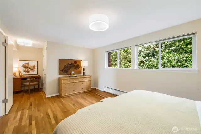 Plenty of space for office and furniture but also has a large closet.