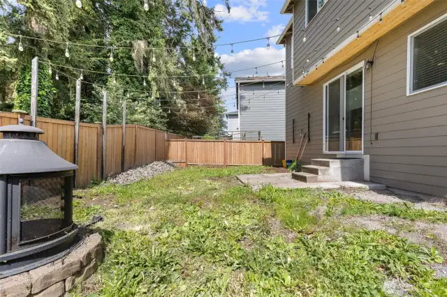 One of the bigger backyard in the neighborhood.