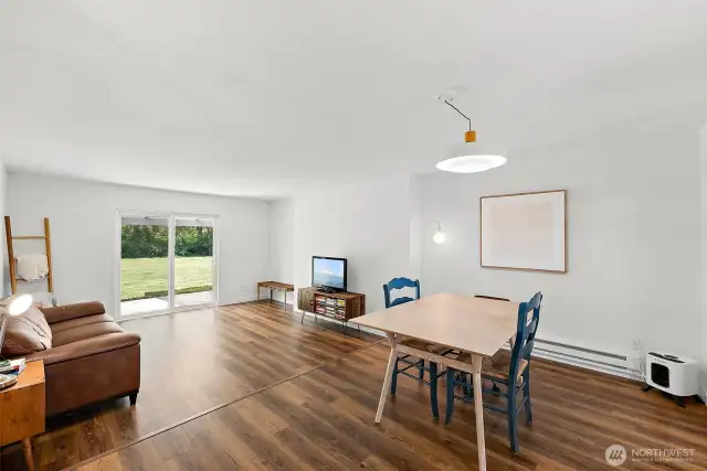 Unit B Dining to Living Room