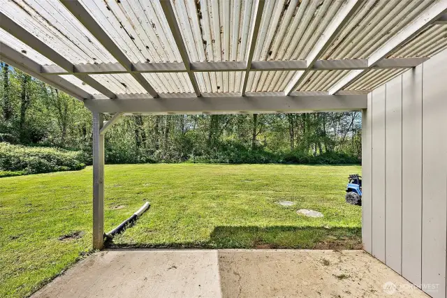 Unit B Covered Patio