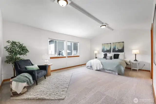 Primary Bedroom with plenty of space for a seating area