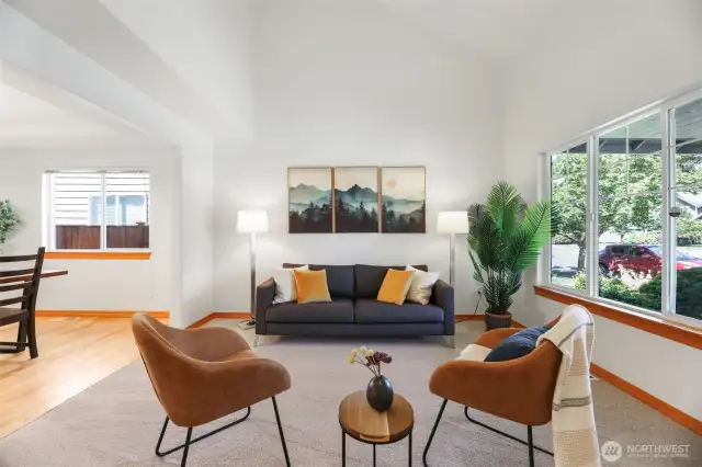 Living Room with plenty of natural lighting