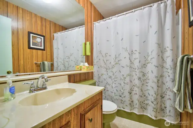 Main bath off entry and bedrooms.