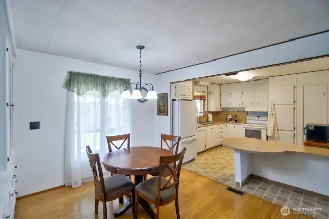 Light and bright kitchen features ample cabinetry. All appliances are included!