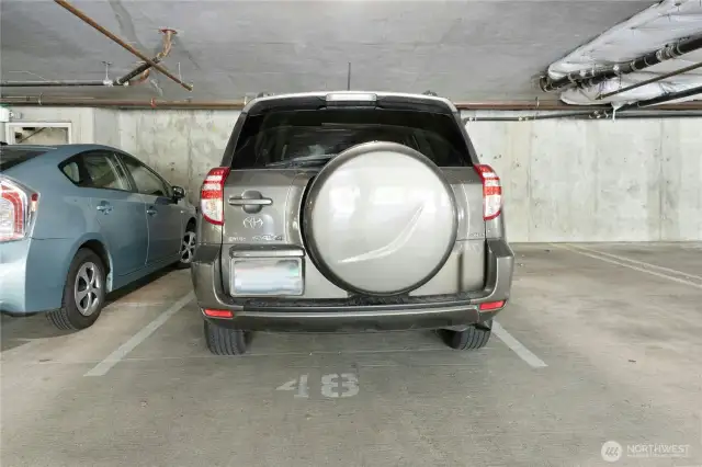 Secure and enclosed Parking Space