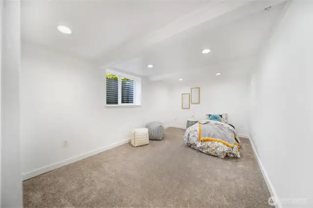 Bedroom 3 located on the lower leveel with great lighting and a generous size for furnishings.
