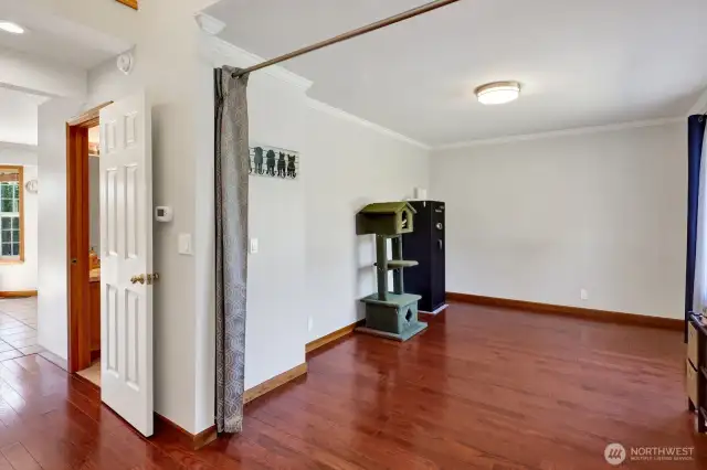 Office or sitting or formal dining or catch-all room.  A perfect place to create your vision of what this room could be.