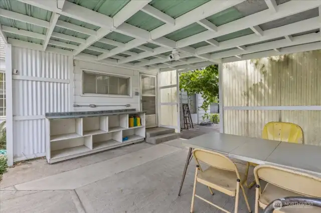 Covered patio
