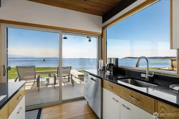 Wow, pretty nice view from the kitchen.