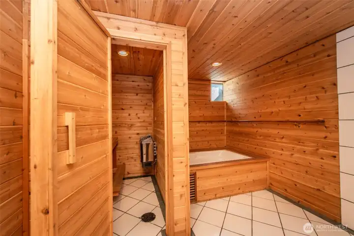 Sauna and Soaking Tub