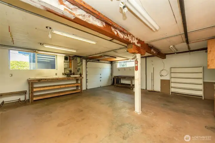 Large Attached Garage