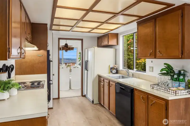 Enjoy the view and easy access to the dining area.