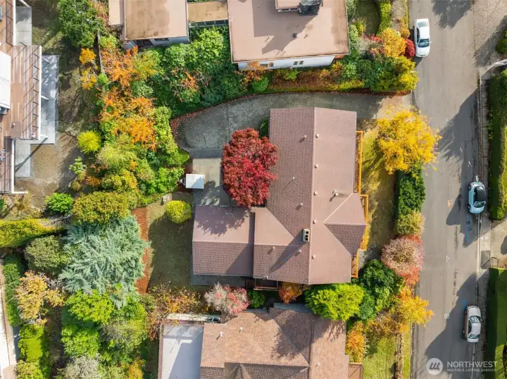 Great access with a private drive and tucked-away 2-car garage.