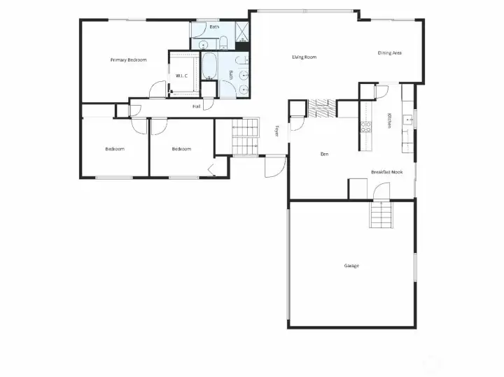 Main level floorplan