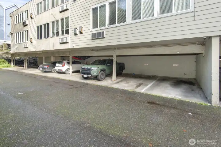 View of carport for parking.