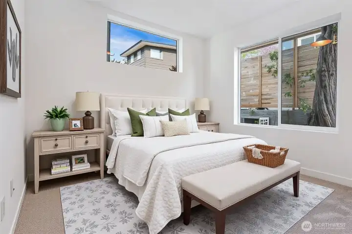 Main floor bedroom - virtually staged