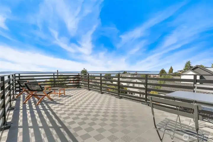 View from rooftop deck