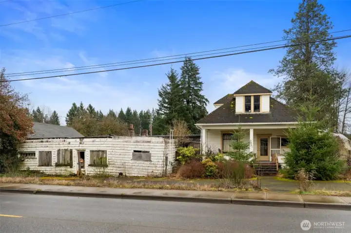 This property is zoned NC-Neighborhood commercial and is located within City of Black Diamond limits. The possibilities are endless! Once an old gas station and local green house.