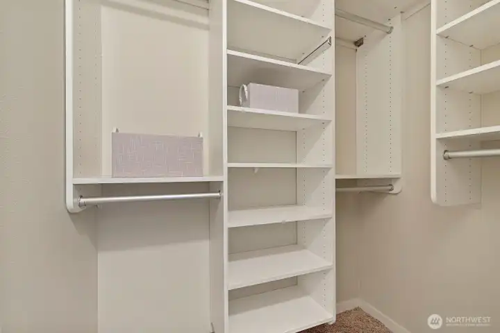 Second bedroom with new closet system