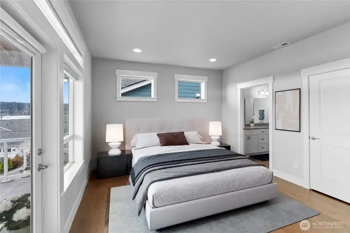 Primary Bedroom (virtually staged)