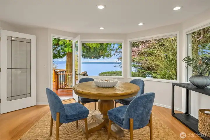 Gorgeous views from the dining area