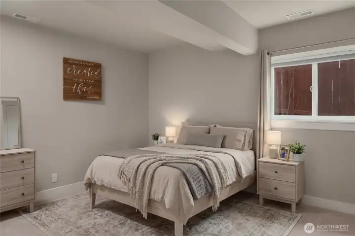 Lower Floor Bedroom 5 of 5 (virtually staged)