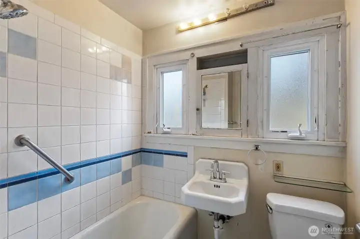 Full bath on main floor.