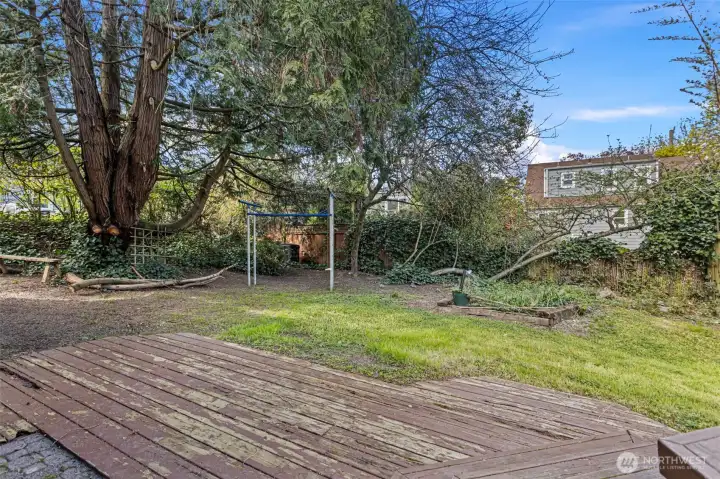 Nice sized backyard with walk-out from basement.