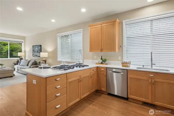 All kitchen appliances are included