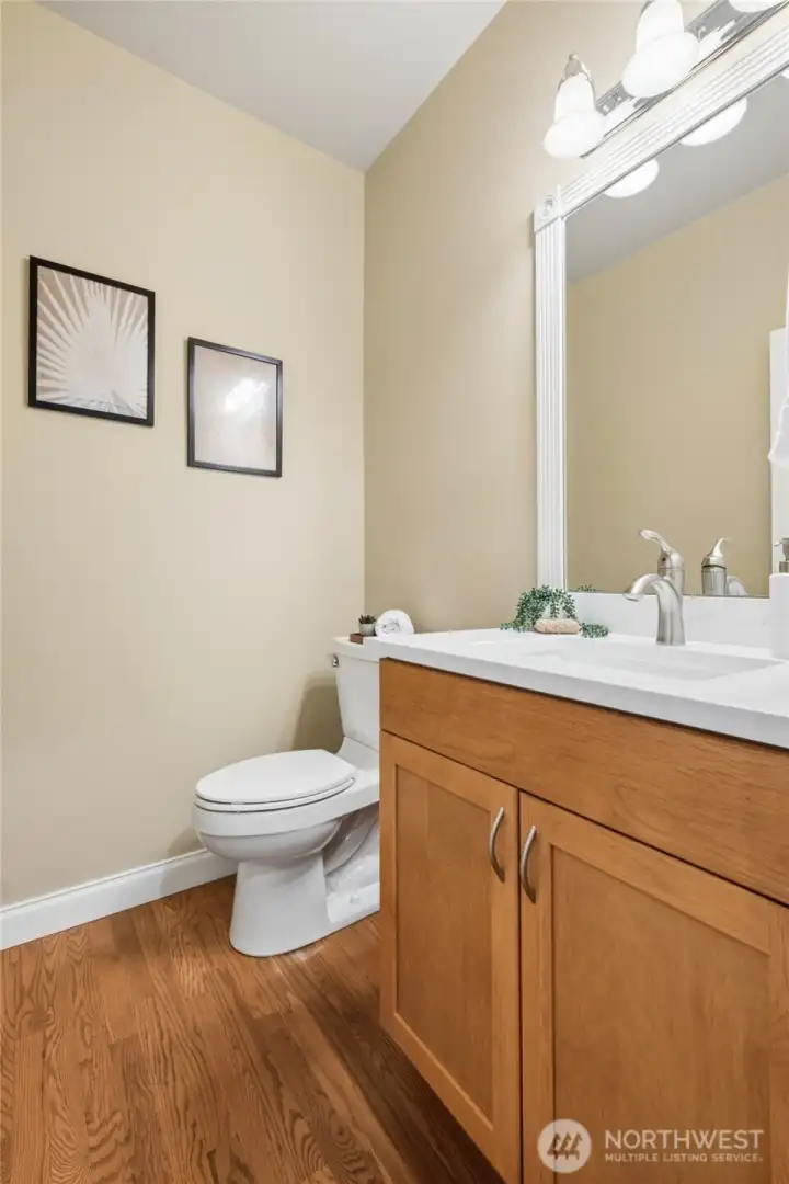 Powder room on main floor