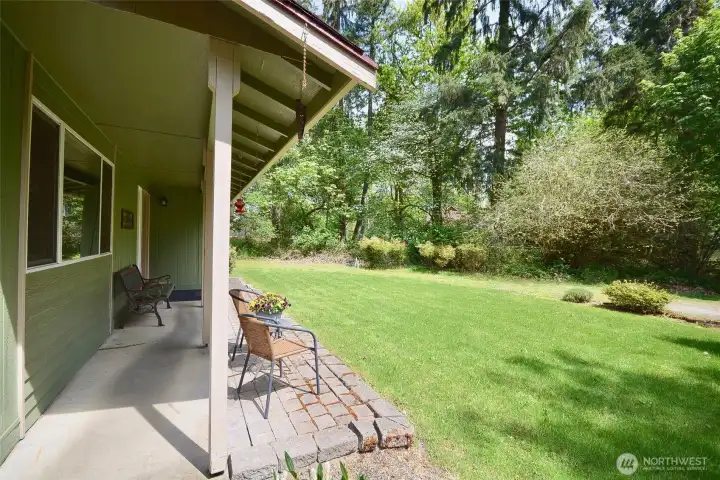 Covered front patio