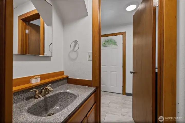 1/2 bath on the main floor