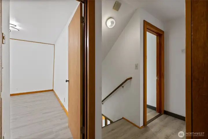 Landing at the top of the stairs